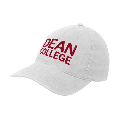  White Flexfit Structured Low Profile Hat - Primary Mark