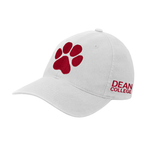  White Flexfit Structured Low Profile Hat - Paw