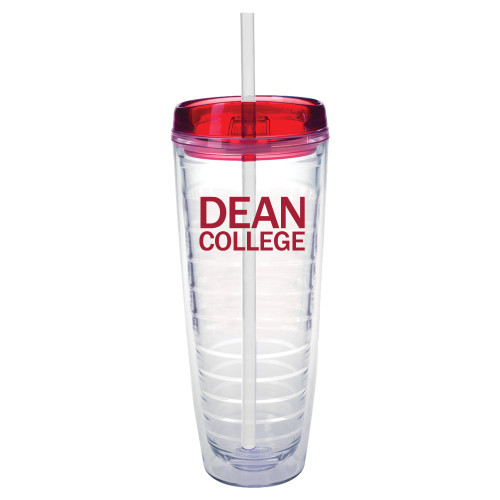  Tritan Double Wall Tumbler w/Red Top 26oz - Primary Mark