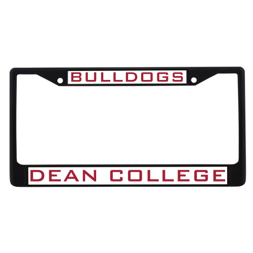  Metal License Plate Frame in Black - Bulldogs