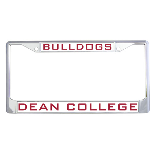  Metal License Plate Frame in Chrome - Bulldogs