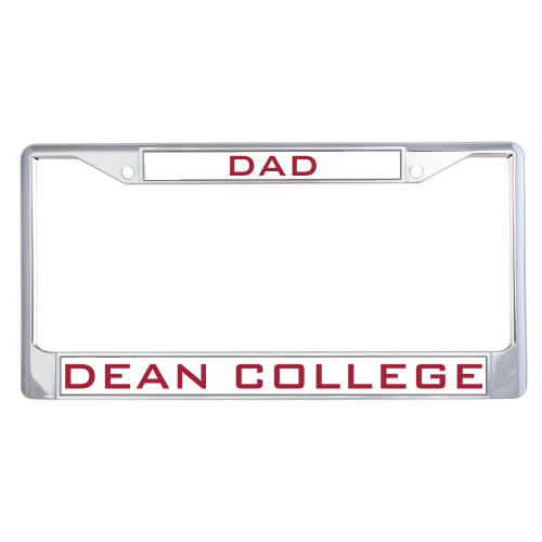  Dad Metal License Plate Frame in Chrome - Dad