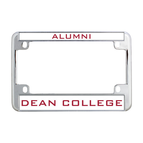  Metal Motorcycle License Plate Frame in Chrome - Alumni