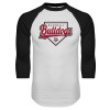 Thumbnail image for  White/Black Raglan Baseball T Shirt