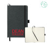Thumbnail image for  5.5 x 8.5 Black FSC Mix Recycled Leather Bound Journal