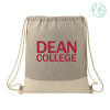 Thumbnail image for  Split Recycled Cotton Grey/Natural Drawstring Bag