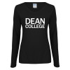 Thumbnail image for  Womens Black Long Sleeve V Neck Tee 