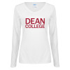 Thumbnail image for  Womens White Long Sleeve V Neck Tee