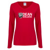 Thumbnail image for  Womens Cardinal Long Sleeve V Neck Tee 
