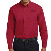 Thumbnail image for  Twill Button Down Long Sleeve Cardinal