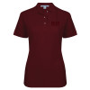 Thumbnail image for  Womens Silk Touch Burgundy Pique Polo