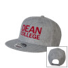 Thumbnail image for  Heather Grey Wool Blend Flat Bill Snapback Hat