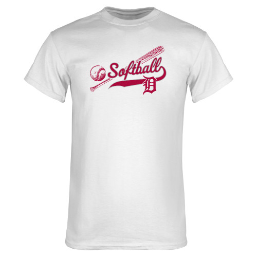  White T Shirt - Softball