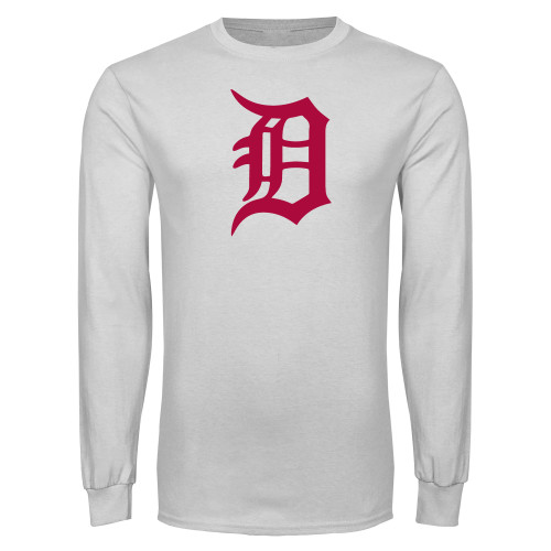  White Long Sleeve T Shirt - Primary Mark