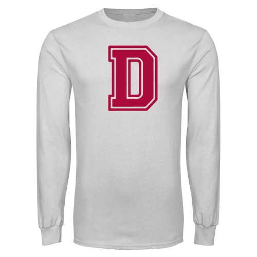  White Long Sleeve T Shirt - D