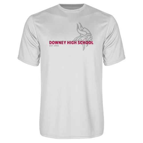  White Performance Tee - Downey High School