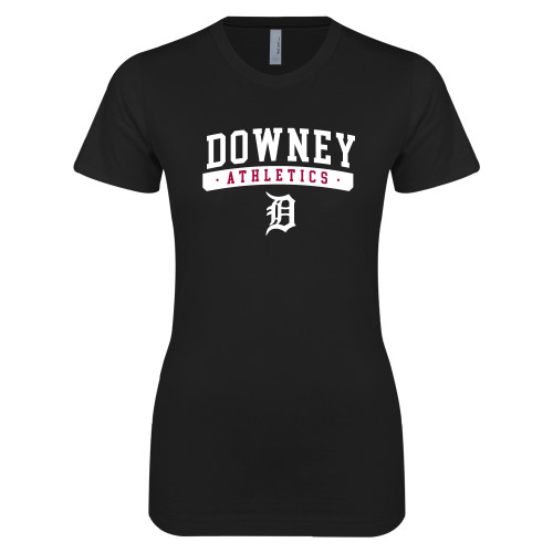  Next Level Womens Black Boyfriend Tee - Athletics