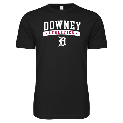  Next Level Black SoftStyle T Shirt - Athletics