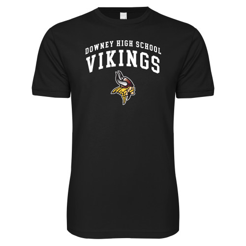  Next Level Black SoftStyle T Shirt - Downey Vikings