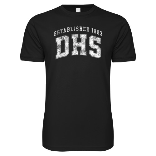  Next Level Black SoftStyle T Shirt - Est. DHS