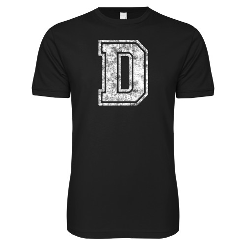  Next Level Black SoftStyle T Shirt - D. Distressed