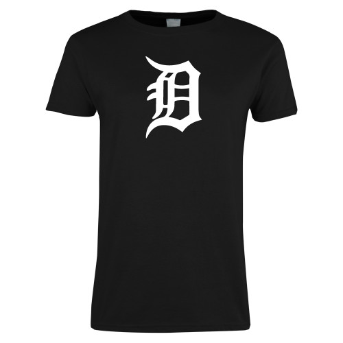  Womens Black Short Sleeve Tee - Primary Mark