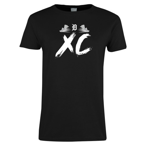  Womens Black Short Sleeve Tee - Cross Country
