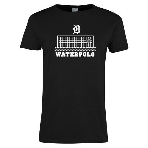  Womens Black Short Sleeve Tee - Waterpolo