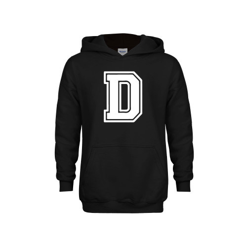  Youth Black Fleece Hoodie - D