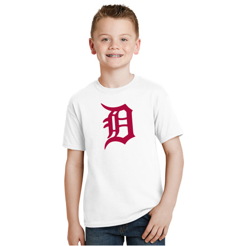  Youth White T Shirt - Primary Mark