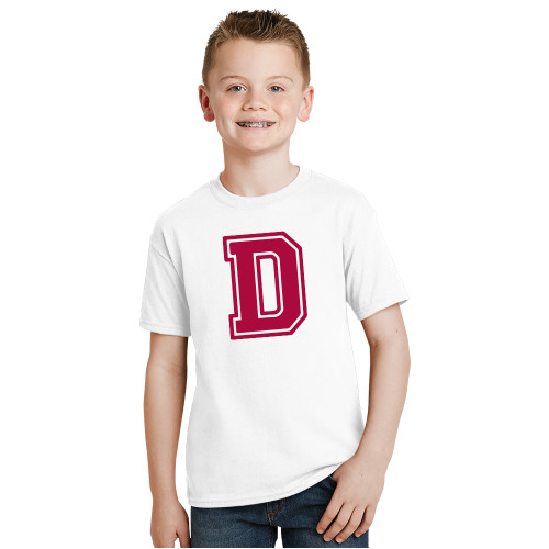  Youth White T Shirt - D