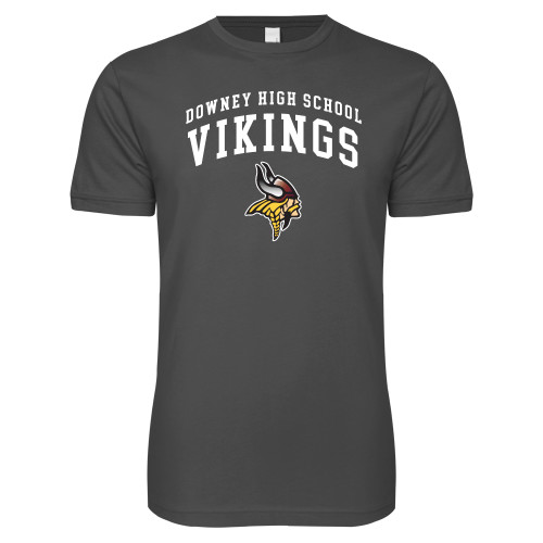  Next Level Charcoal SoftStyle T Shirt - Downey Vikings