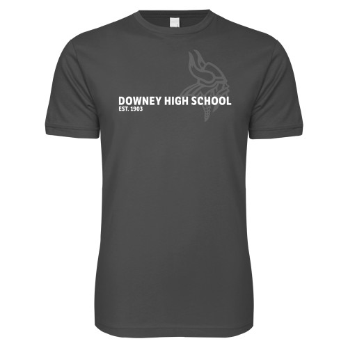 Next Level Charcoal SoftStyle T Shirt - Downey High School