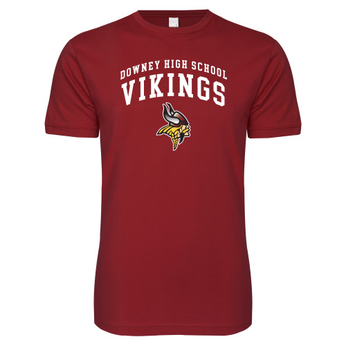  Next Level Cardinal SoftStyle T Shirt - Downey Vikings
