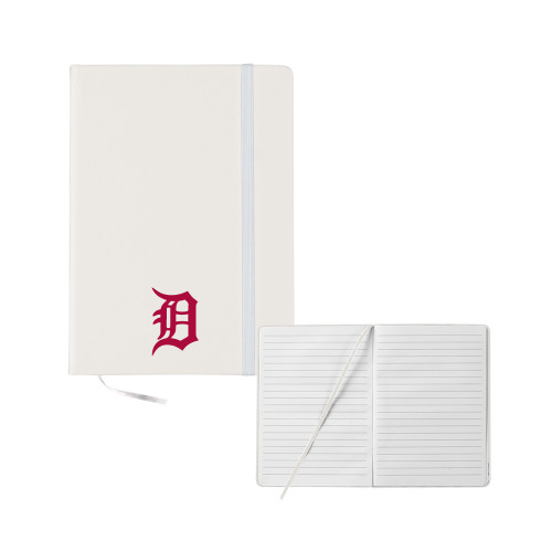  5x7 White Hard Cover Journal - Primary Mark