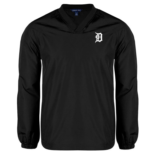  Black V Neck Raglan Windshirt - Primary Mark