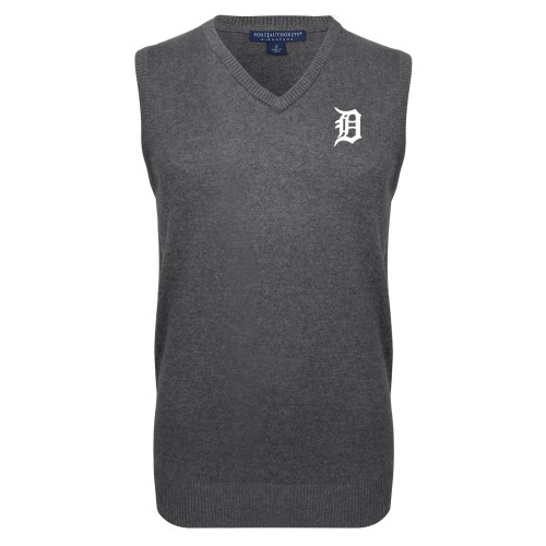  Charcoal VNeck Sweater Vest - Primary Mark