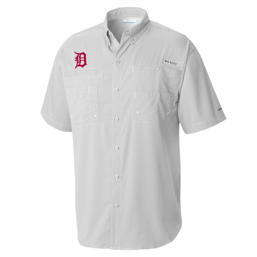  Columbia Cool Grey Tamiami Performance Short Sleeve Shirt - Primary Mark