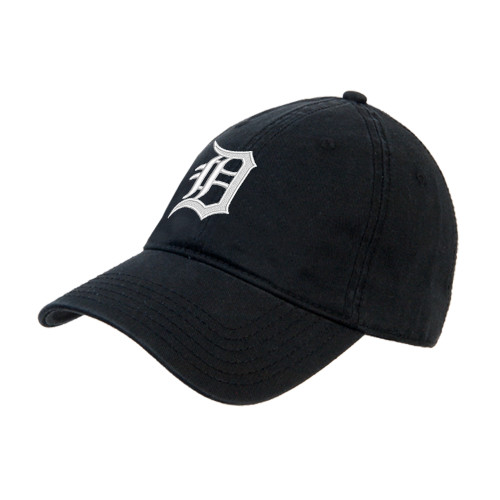  Black Unstructured Adjustable Low Profile Hat - Primary Mark
