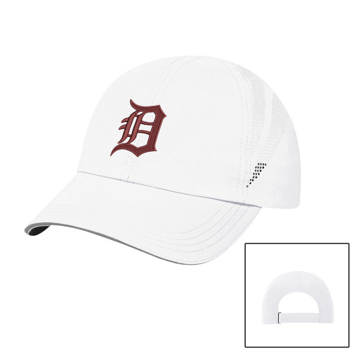  Womens White Performance Cap - Primary Mark