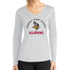 Thumbnail image for  Womens White Performance Long Sleeve V Neck Shirt