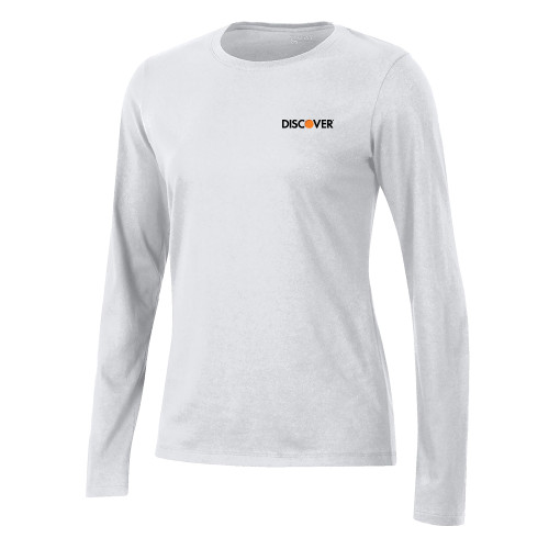  Gear Womens White Long Sleeve Tee - Discover