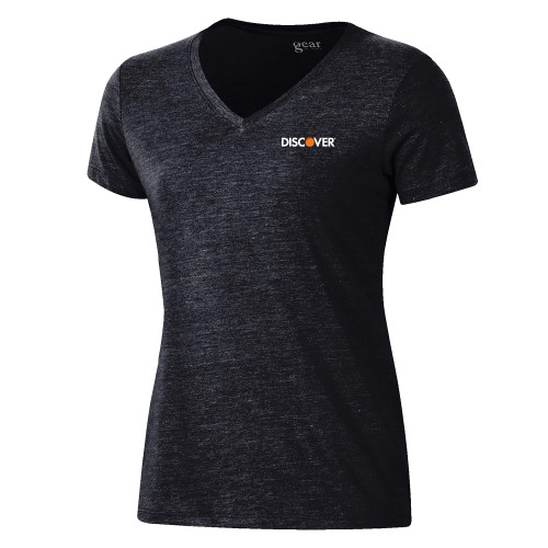  Gear Womens Black Triblend VNeck Tee - Discover