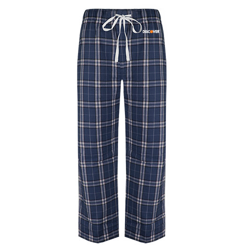  Navy/White Flannel Pajama Pant - Discover
