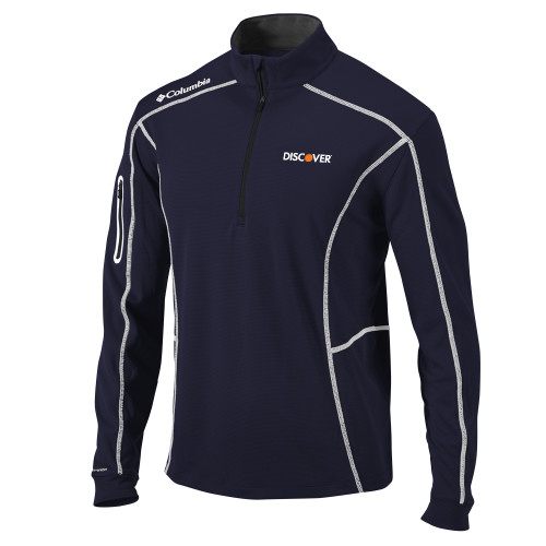  Columbia Navy Omni Wick Shotgun 1/4 Zip - Discover