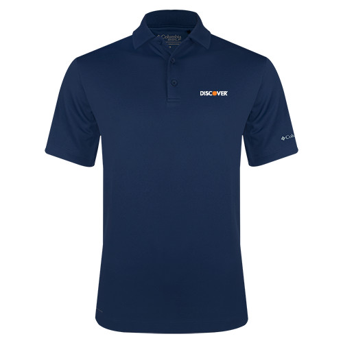  Columbia Navy Omni Wick Drive Polo - Discover