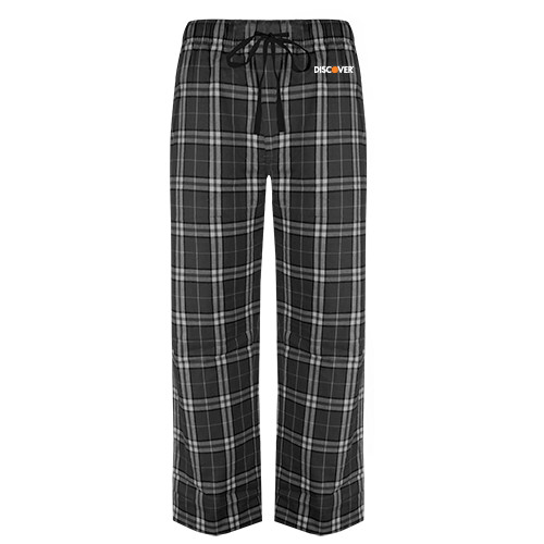  Black/Grey Flannel Pajama Pant - Discover