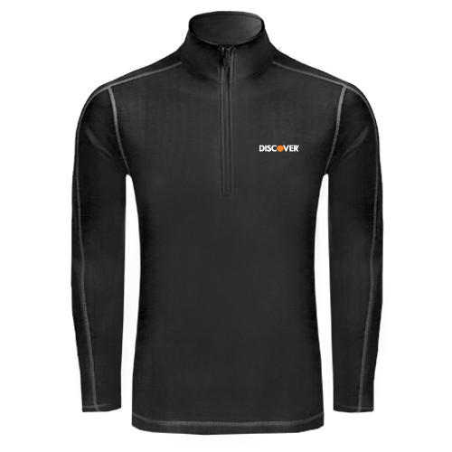  Sport Tek Black Sport Wick Stretch 1/2 Zip Pullover - Discover