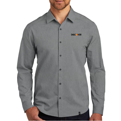  OGIO Grey Heather Commuter Woven Shirt - Discover