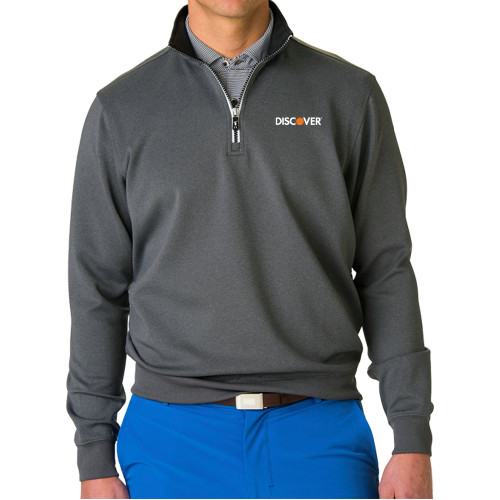  Fairway & Greene Grey Heather Caves 1/4 Zip Pullover - Discover